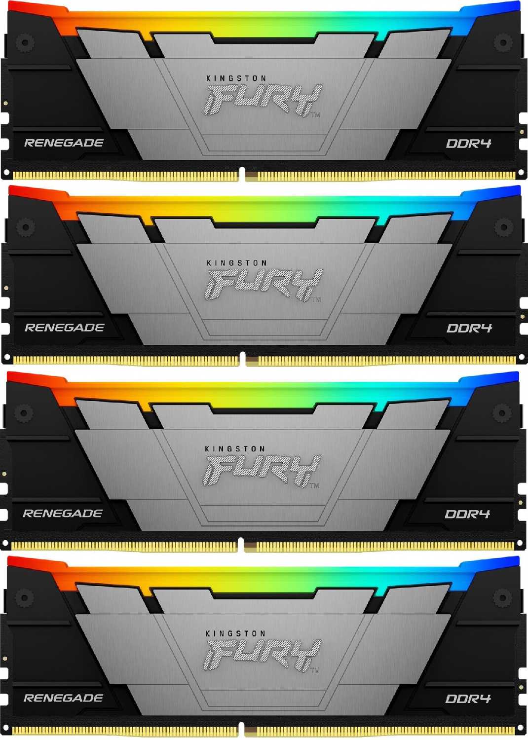 Оперативная память KINGSTON FURY Renegade RGB DIMM DDR4 [64GB 3600 MHz] [KF436C16RB12AK4/64] фотография 2
