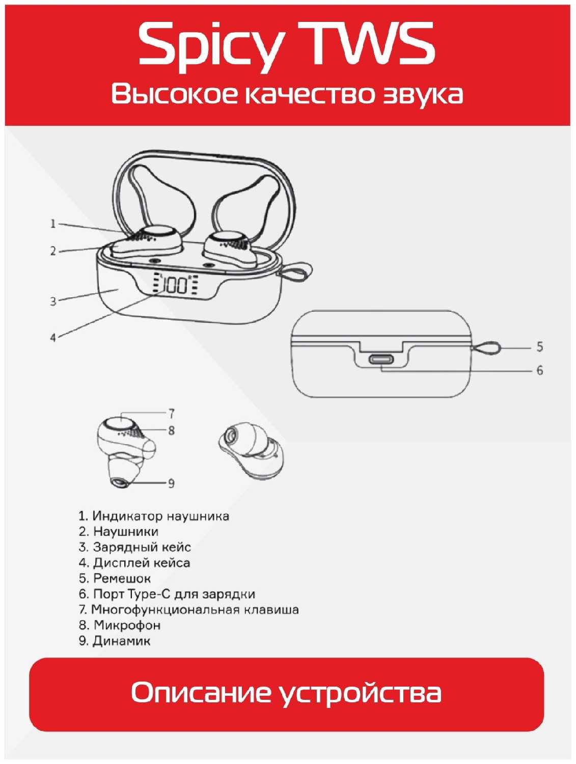 Беспроводные наушники Accesstyle Spicy фотография 5