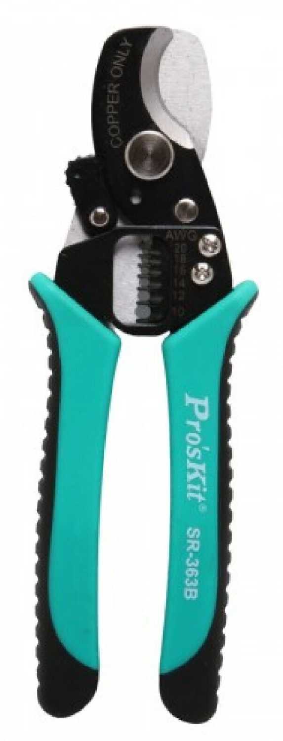 Кусачки для круглого кабеля и стриппер ProsKit SR-363B фотография 3
