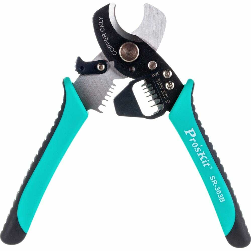 Кусачки для круглого кабеля и стриппер ProsKit SR-363B фотография 4