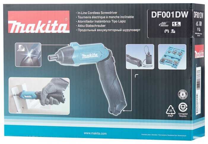 Аккумуляторная отвертка Makita DF001DW фотография 2