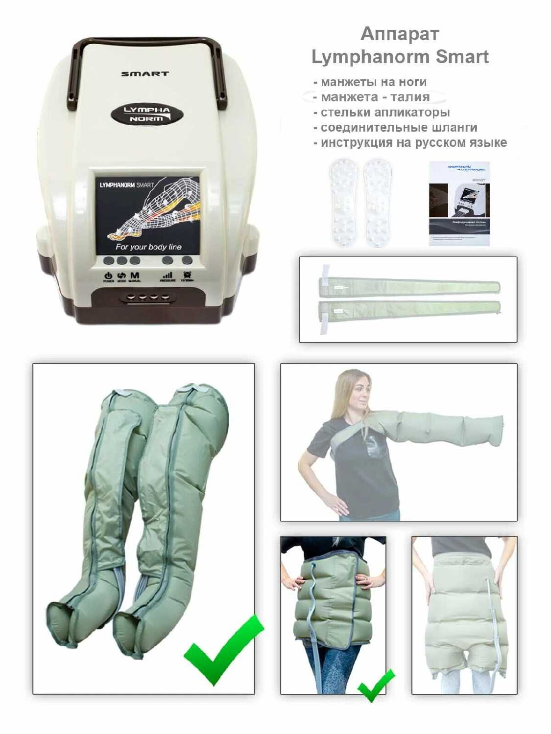 SMART LymphaNorm (2 манжеты для ног XL + 1 манжета-шорты) фотография 7