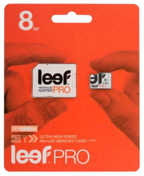 Карта памяти Leef PRO microSDHC Class 10 UHS-I U1 + SD adapter