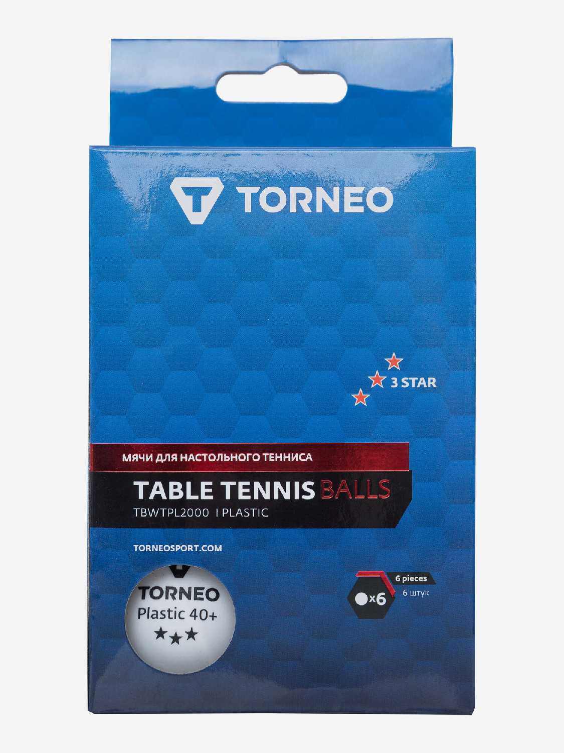 Мячи для настольного тенниса Torneo Мячи для настольного тенниса (6 шт.) фотография 7