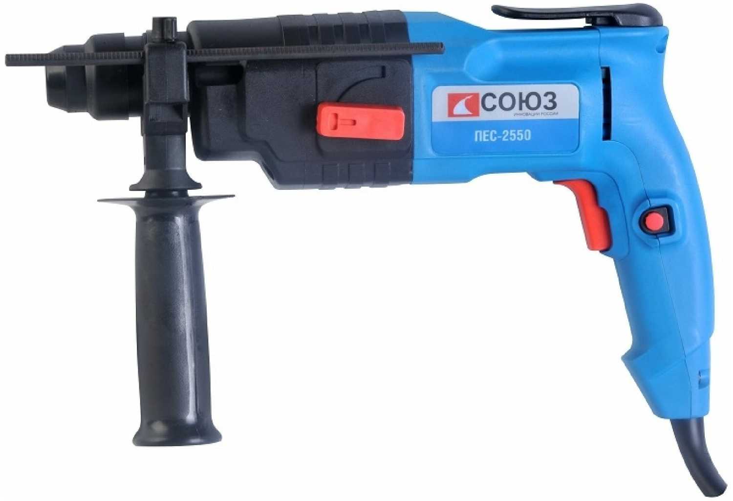 Перфоратор СОЮЗ ПЕС-2550, без аккумулятора, 800 Вт фотография 7