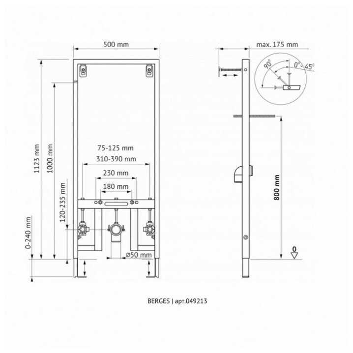 Рама NOVUM для установки биде фотография 12