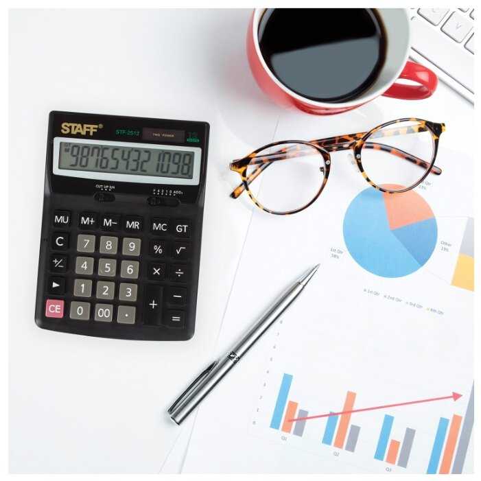Калькулятор бухгалтерский STAFF STF-2512 фотография 10