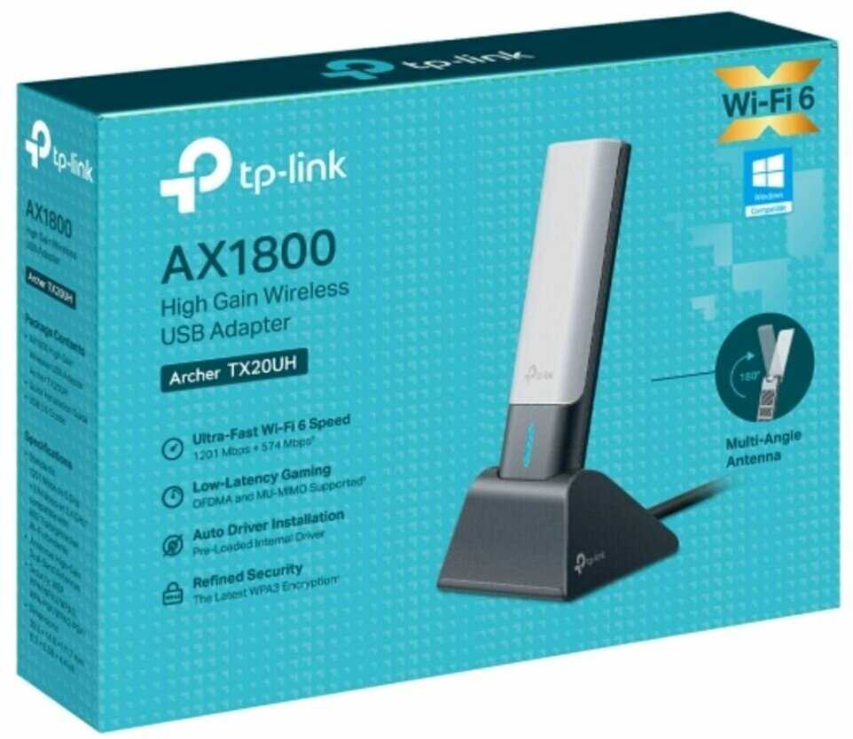 Сетевое оборудование Tp-link Archer TX20UH (AX1800) фотография 1