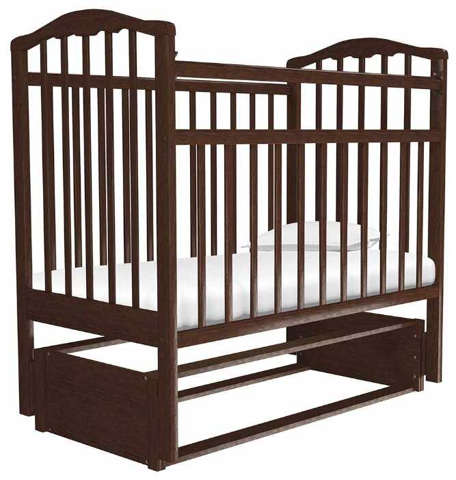 Кроватка Агат Золушка-5, классическая, продольный маятник фотография 7