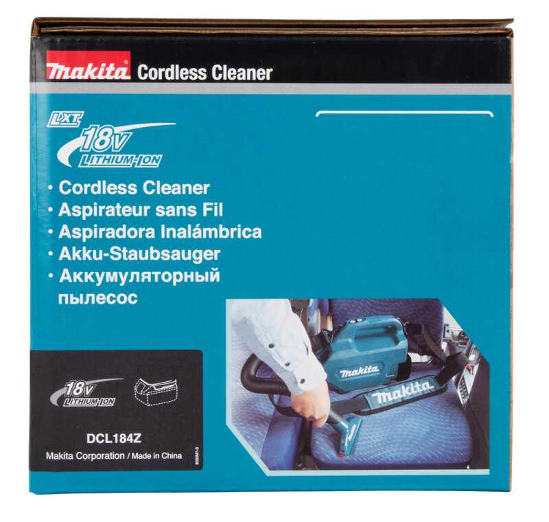 Пылесос Makita DCL184Z фотография 14
