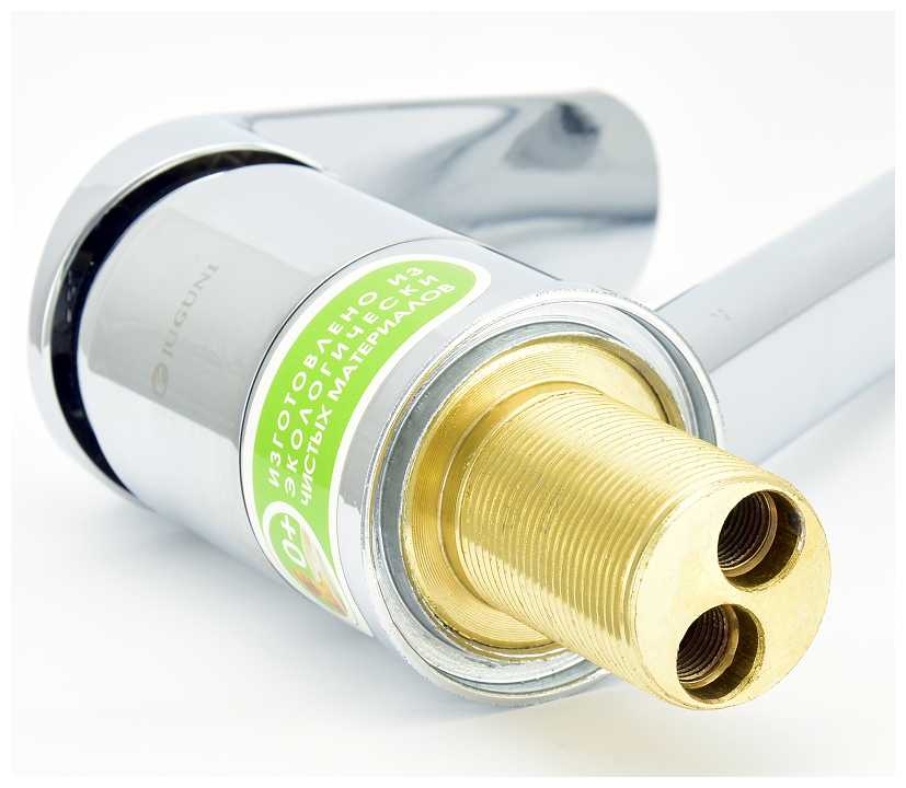 Смеситель для умывальника одноручный Juguni с гибкой подводкой, литой поворотный излив, 0402.709 фотография 5