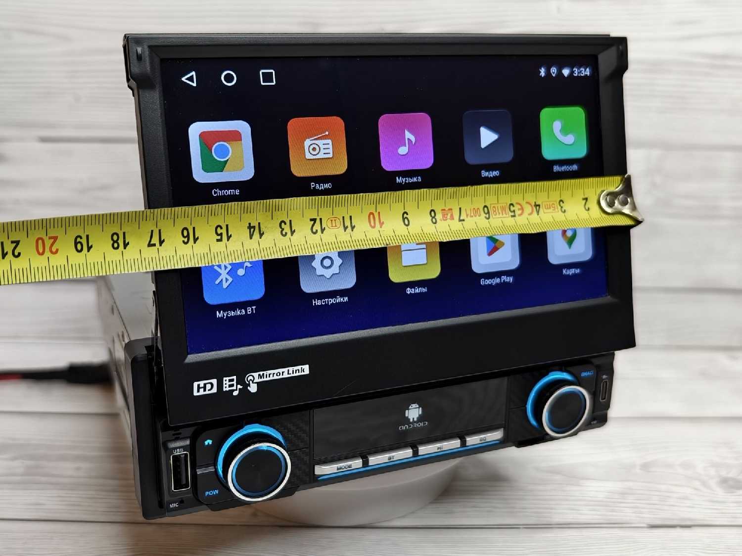 Выдвижная Андроид магнитола 2+32 GB фотография 17
