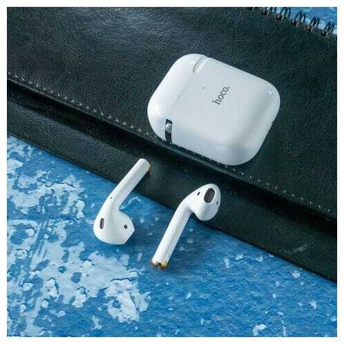 Наушники HOCO EW06 True wireless BT headset, беспроводные, Bluetooth, 350 мАч, белый фотография 7