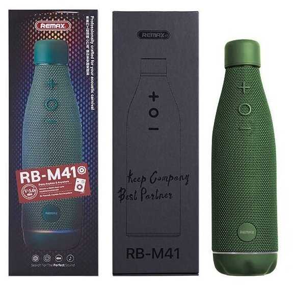 Портативная Bluetooth колонка Бутылка, Remax Aquarius Outdoor RB-M41, Зеленый фотография 4