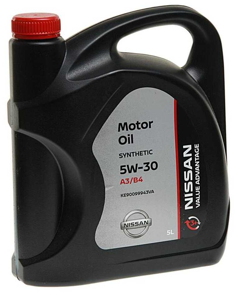 Синтетическое моторное масло Nissan 5W-30 VALUE ADVANTAGE A3/B4 фотография 1