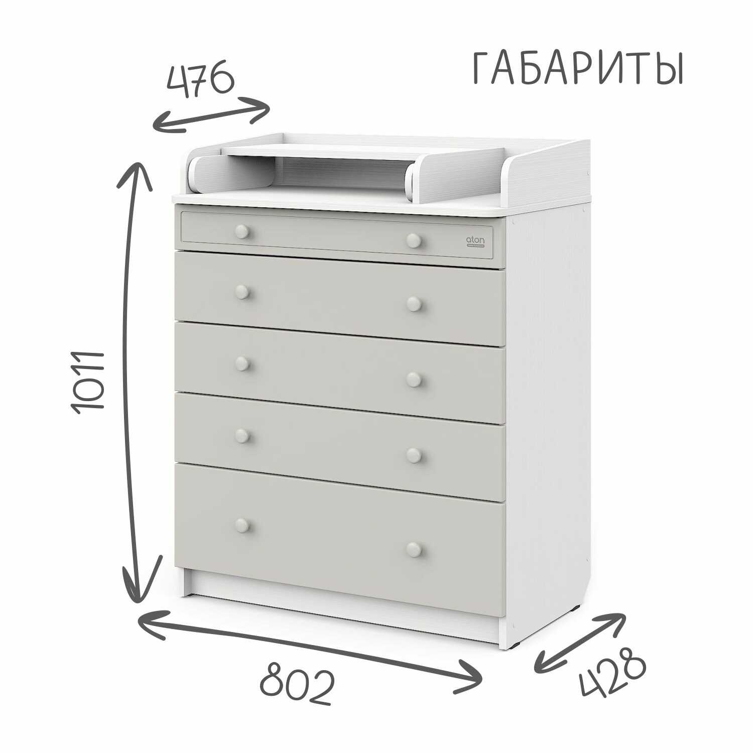 Комод пеленальный Сириус-2 Elio фотография 21