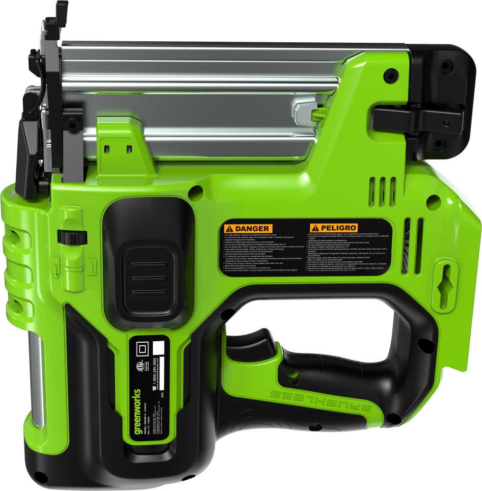 Гвоздезабивной пистолет Greenworks GD24BN 24В без АКБ и ЗУ