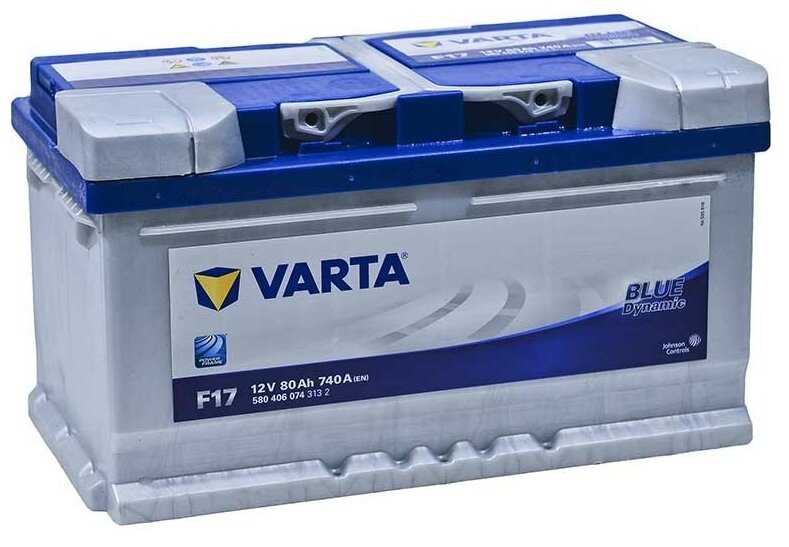 Аккумулятор VARTA Blue Dynamic F17 (580 406 074) фотография 2