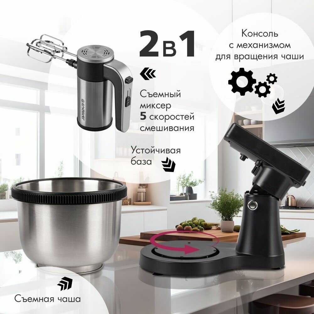 Ручной миксер ENDEVER SIGMA-12 (800 Вт) фотография 3