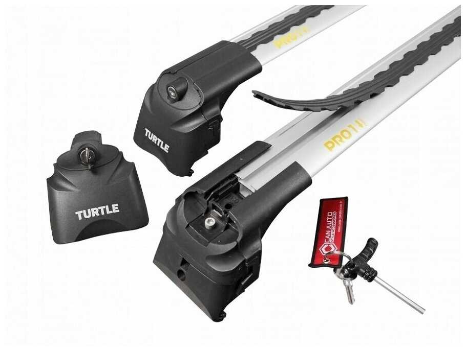 Багажник Turtle Air2 для Mitsubishi Outlander 3 серого цвета фотография 2