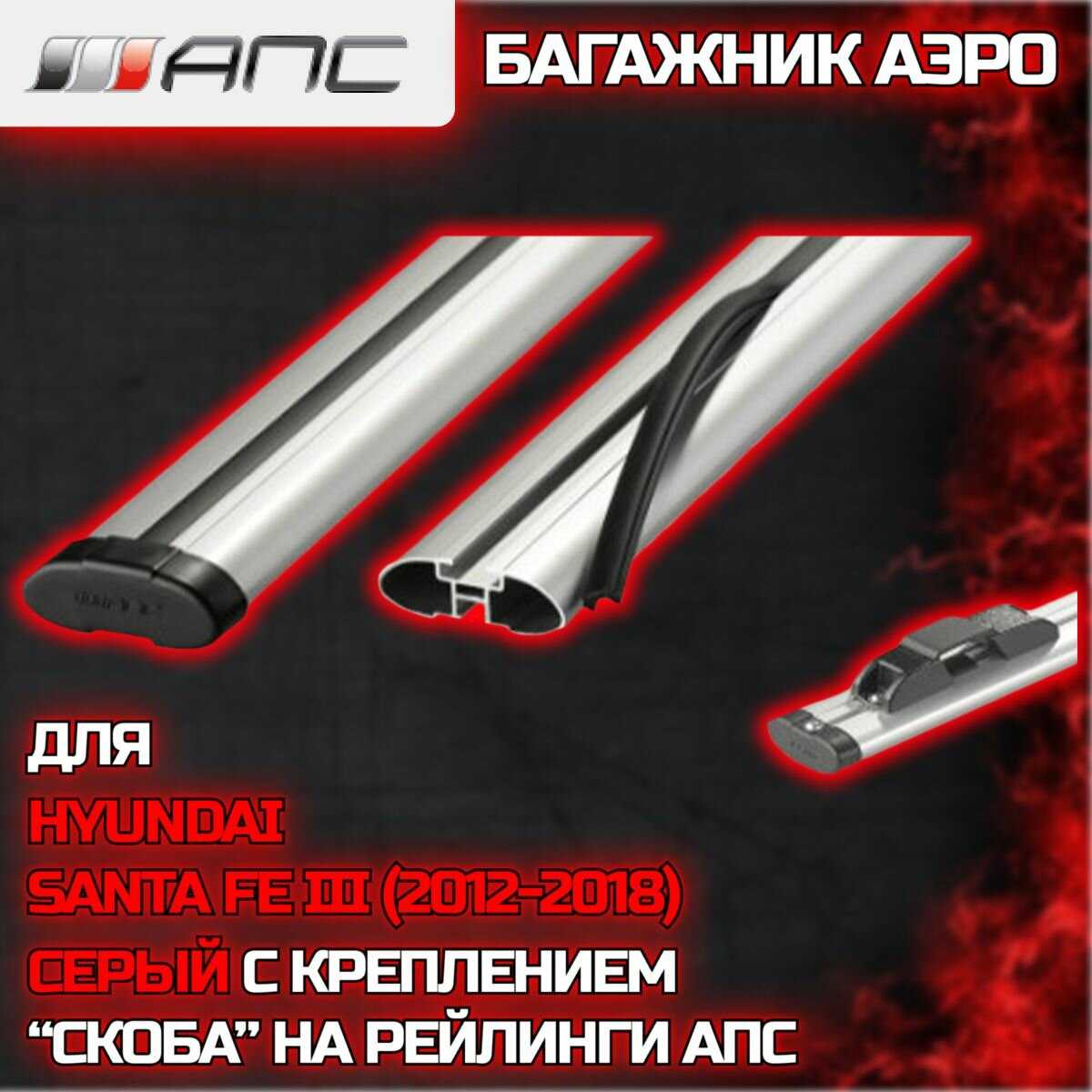 АПС рейлинг Hyundai Santa FE III (2012-2018) фотография 4