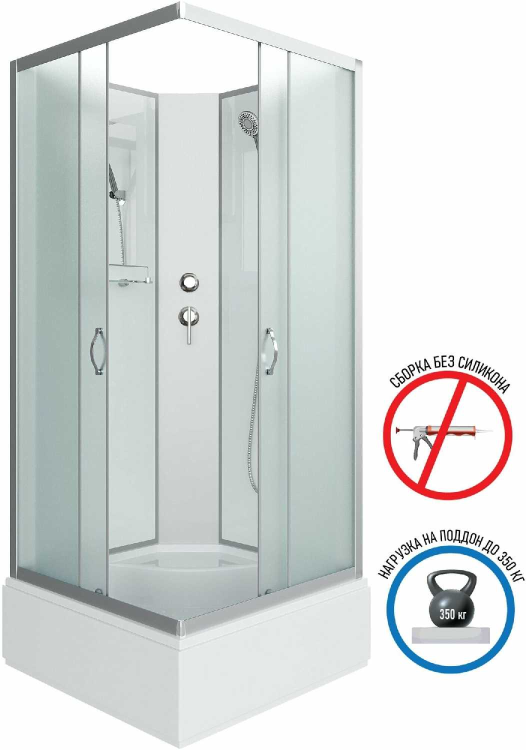 Душевая кабина Niagara NG-1108-14BK (900х900х2000) фотография 1