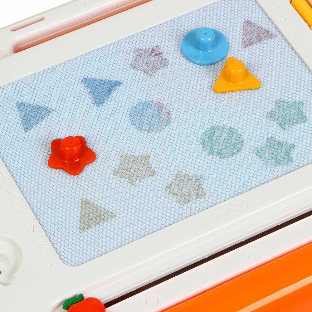 Развивающий игровой центр интерактивный музыкальный столик бизиборд для малышей с планшетом для рисования фотография 10