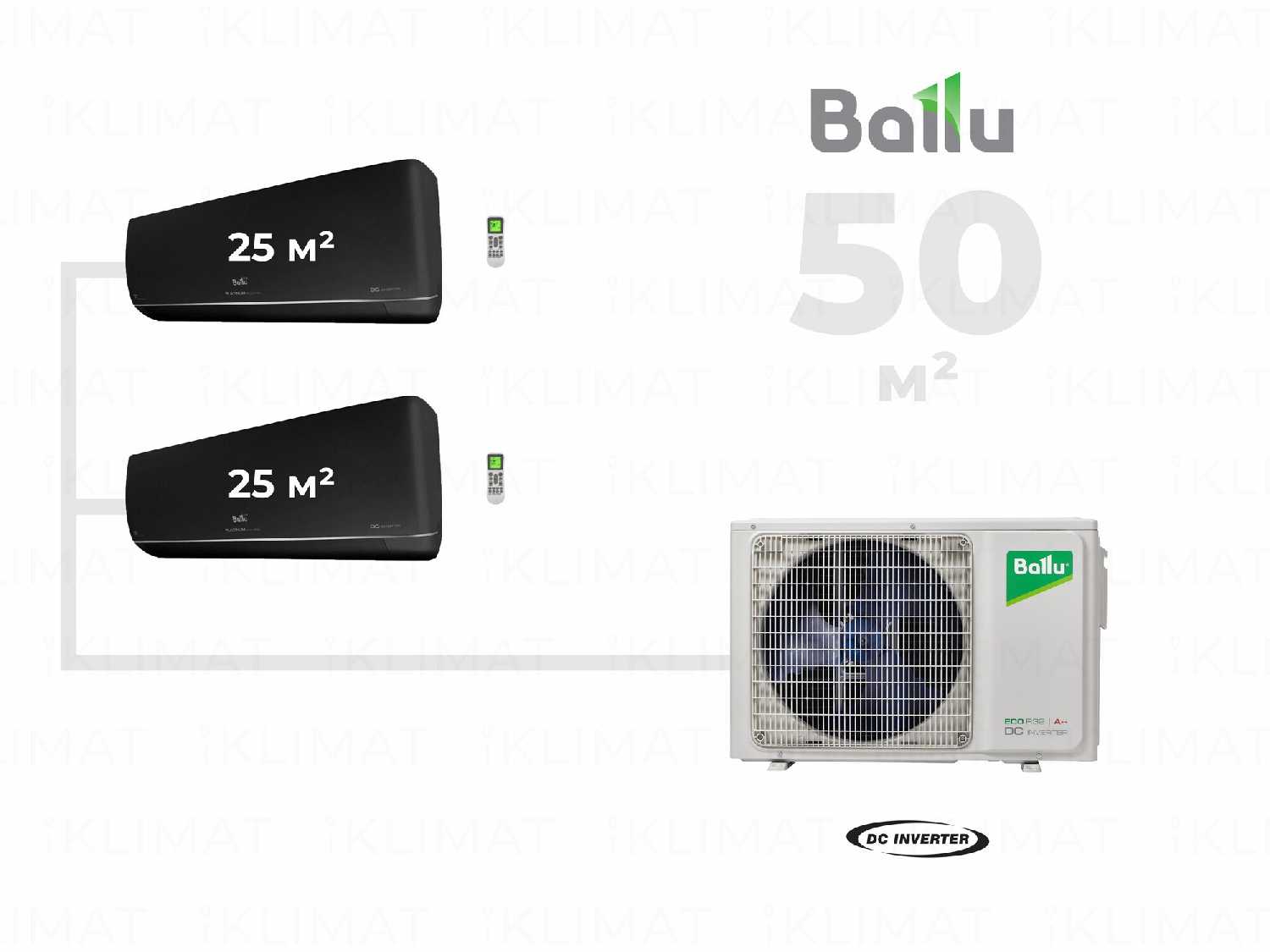Канальный кондиционер Ballu BA2OI-FM/out-14HN8/EU+2BSUI-FM/in-07HN8/EU фотография 12