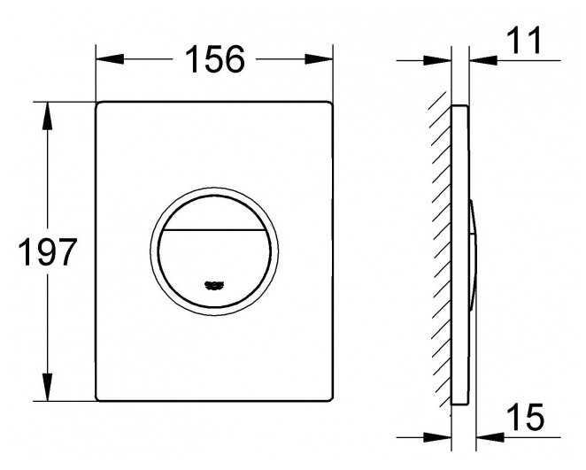 Кнопка смыва Grohe Nova Cosmopolitan Print 38847LI0 фотография 3