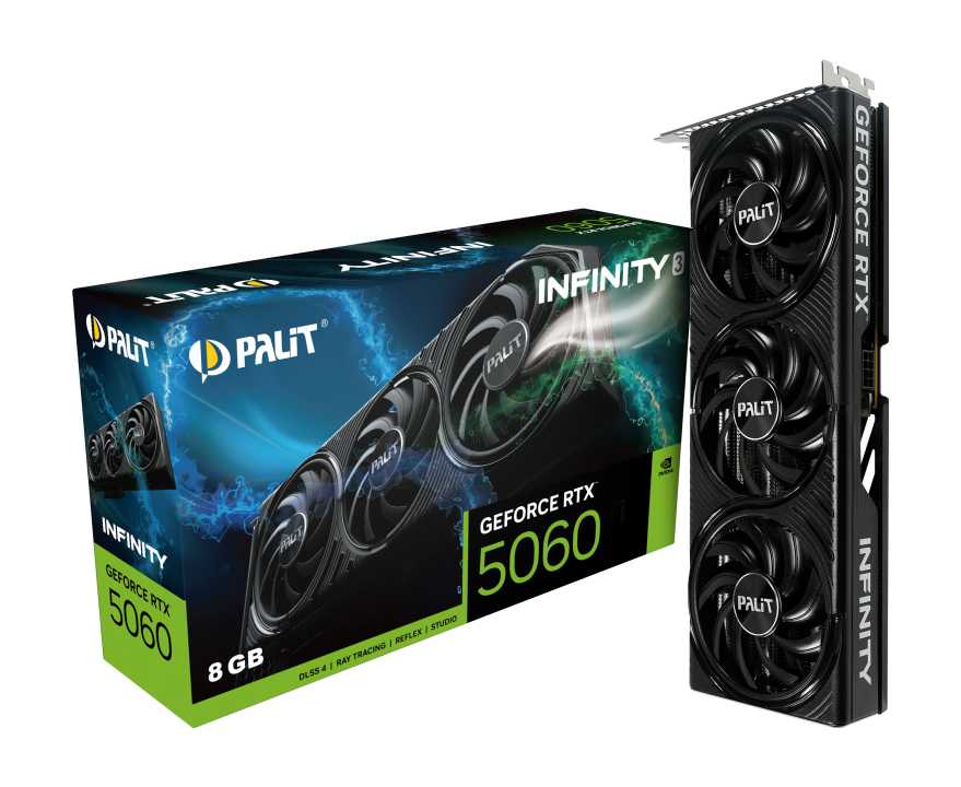 Видеокарта Palit nVidia GeForce RTX 5060 Infinity 3 [8Gb] [NE75060019P1-GB2063S]