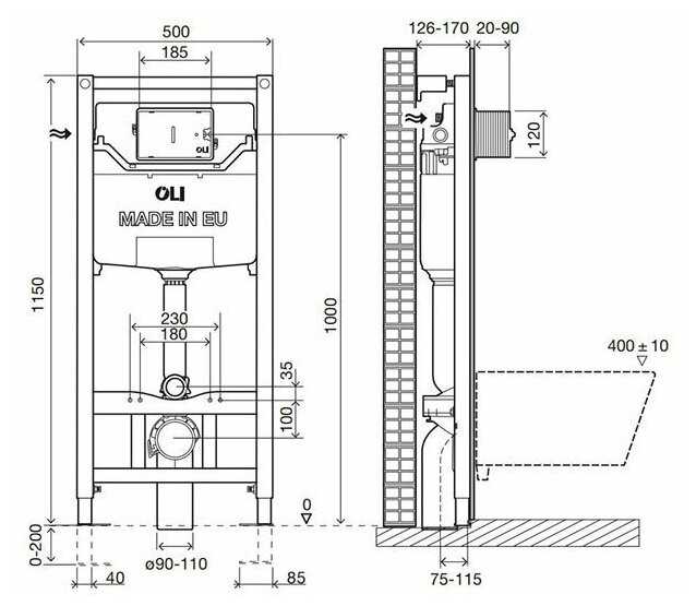 Рамная инсталляция OLI Sanitarblock (879235) фотография 9