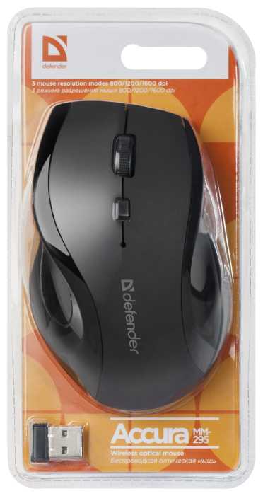 Беспроводная мышь Defender Accura MM-295 фотография 3