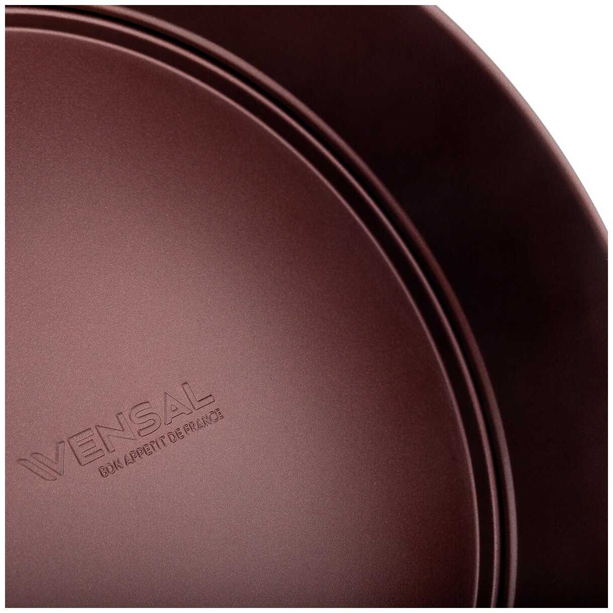 VENSAL 2514VS Форма для выпечки Vensal Piquant круглая разъемная 23см из углеродистой стали фотография 8