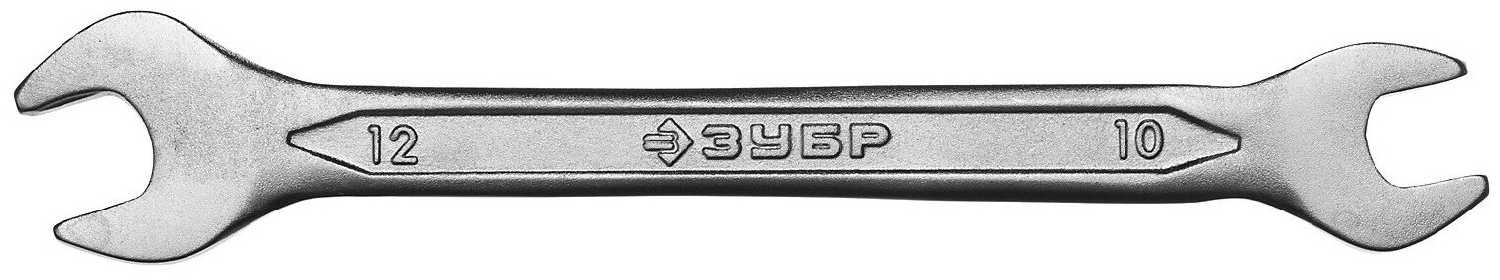 Ключ рожковый ЗУБР 27010-10-12, 12 мм х 10 мм