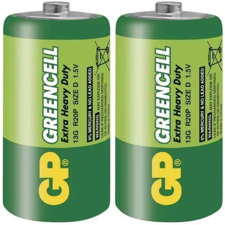 Батарейка GP Greencell Extra Heavy Duty D (R20) фотография 4