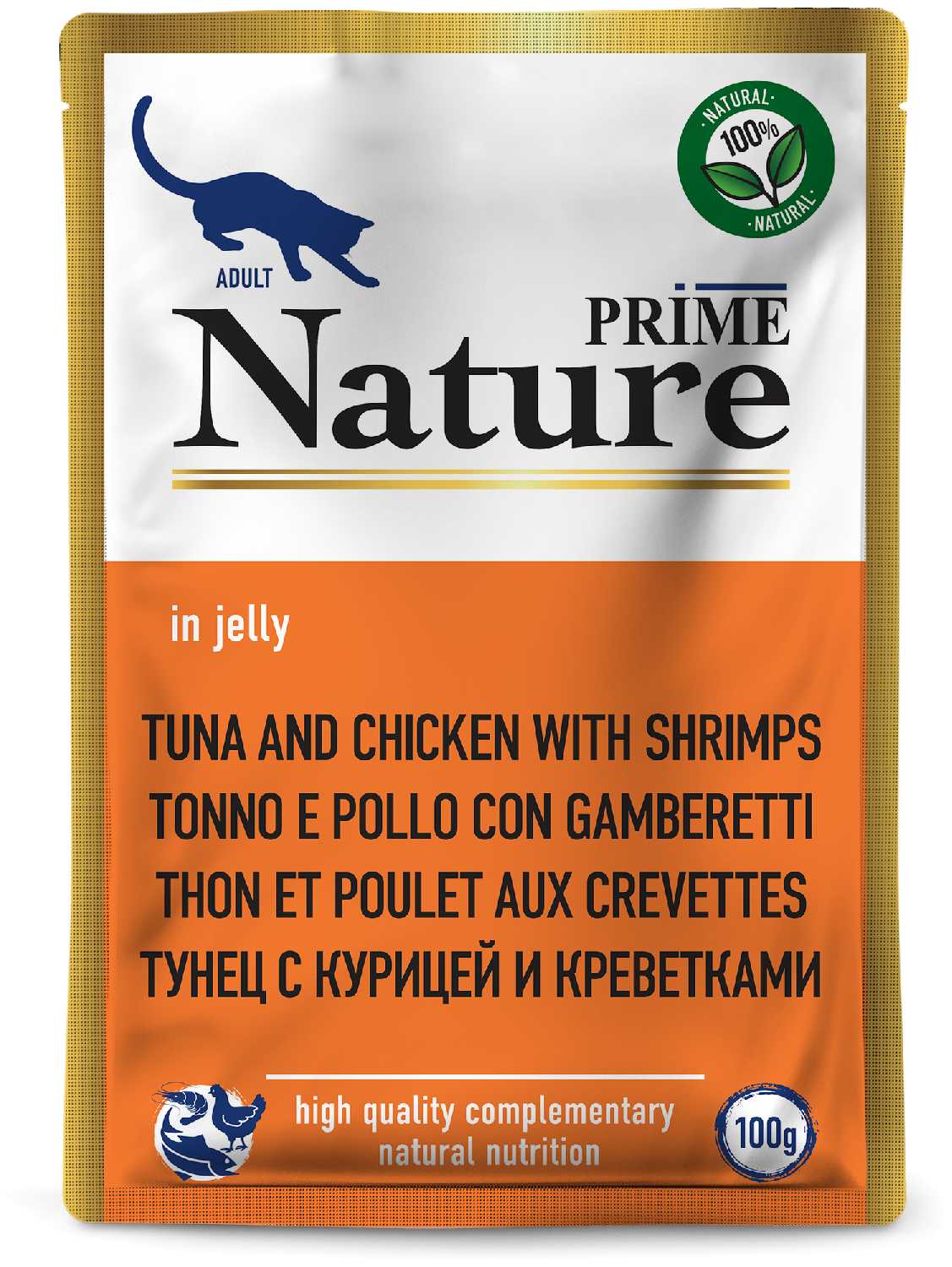 PRIME NATURE Тунец с курицей и креветками для кошек фотография 2