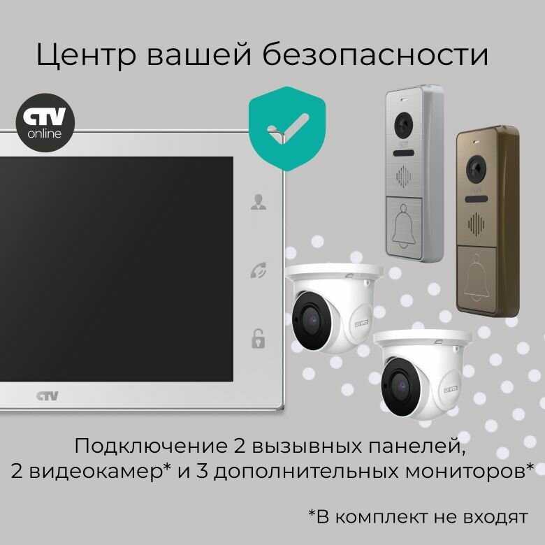 Комплект видеодомофона CTV CTV-DP4106AHD фотография 29