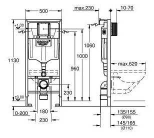 Рамная инсталляция Grohe Rapid SL 38539001 фотография 1