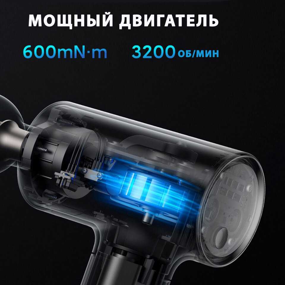 Фасциальный массажер для тела Xiaomi Mijia Fascia Gun 2 (MJJMQ05-ZJ) фотография 12