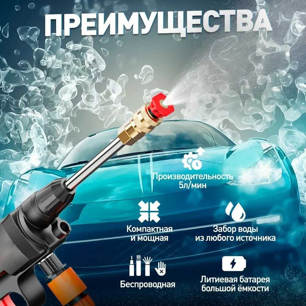 Беспроводная Мойка для авто Turro-408 фотография 2