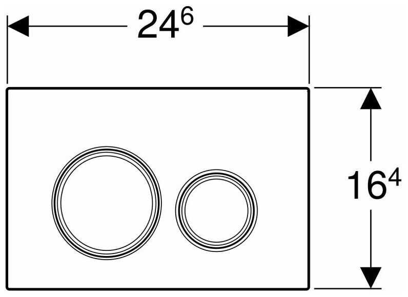 Кнопка смыва GEBERIT 115.884.JM.1 Sigma 21 фотография 2