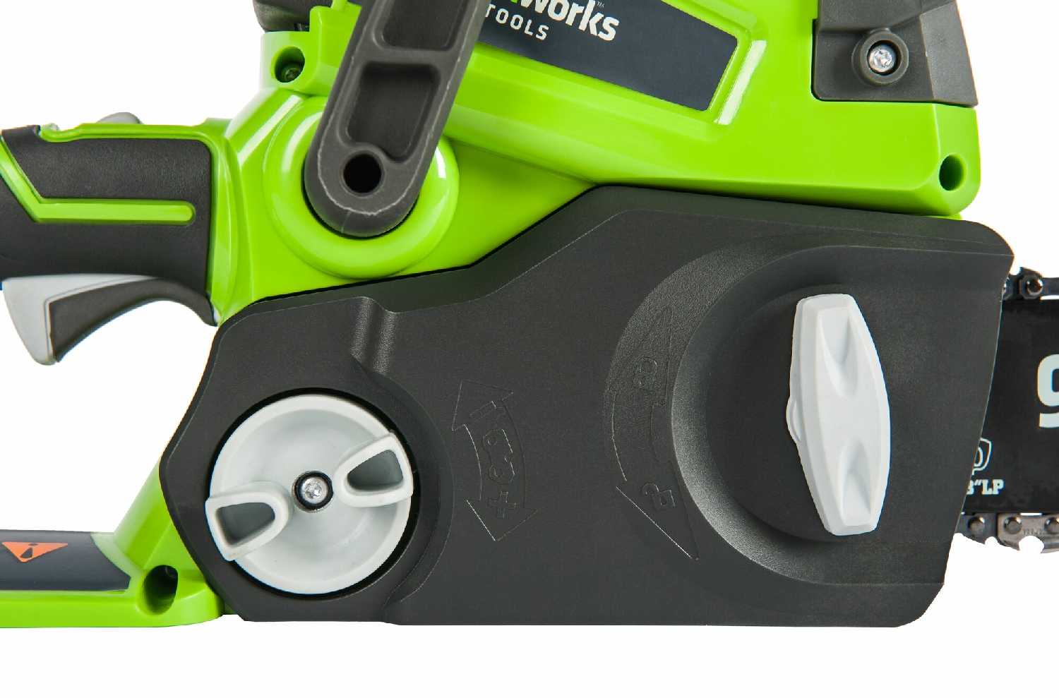Цепная пила аккумуляторная GreenWorks G24CS25K4, 24V, 25см, c 1хАКБ 4 Ач и ЗУ, арт. 2000007VB фотография 6