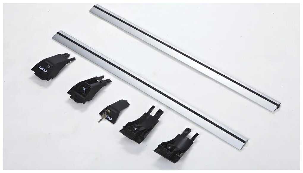 Багажник на рейлинги Tourmaline V1 для MITSUBISHI ASX 2010+ I серебристый фотография 1
