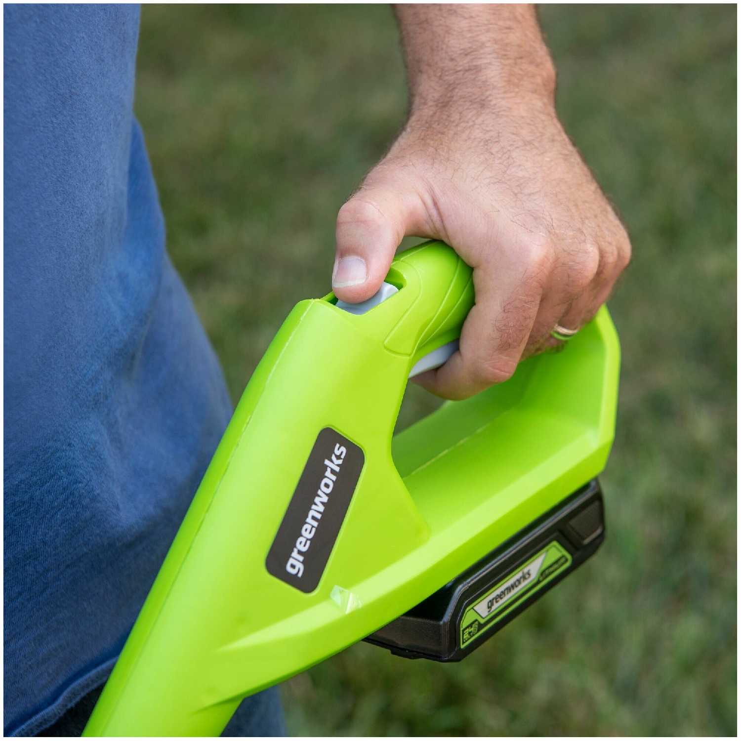 Триммер аккумуляторный Greenworks G24LT25 (2107207SA) фотография 10