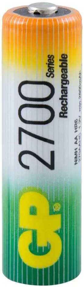 Аккумулятор GP Rechargeable 2700 Series AA + Rechargeable 1000 Series AAA фотография 10