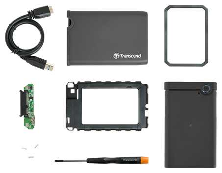 Внешний корпус Transcend TS0GSJ25CK3 для установки 2.5