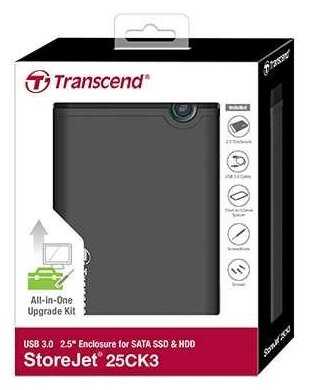 Внешний корпус Transcend TS0GSJ25CK3 для установки 2.5