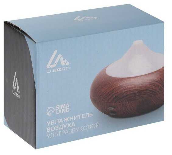 Аромадиффузор LuazON LHU-10, ультразвуковой, 210 мл, 2 режима, подсветка, цвет тёмное дерево фотография 10