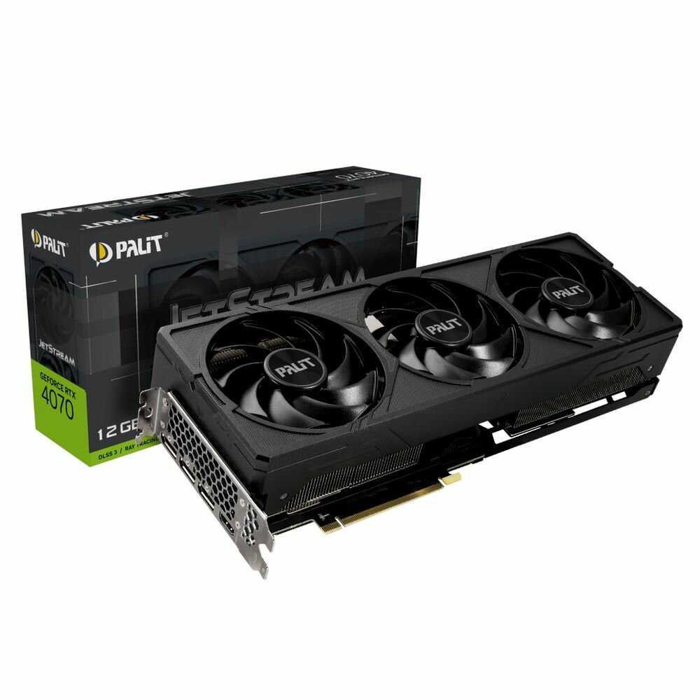 Graphics Card Palit GeForce RTX 4070 JETSTREAM [12GB GDDR6X] [NE4070019K9-1047J] фотография 4