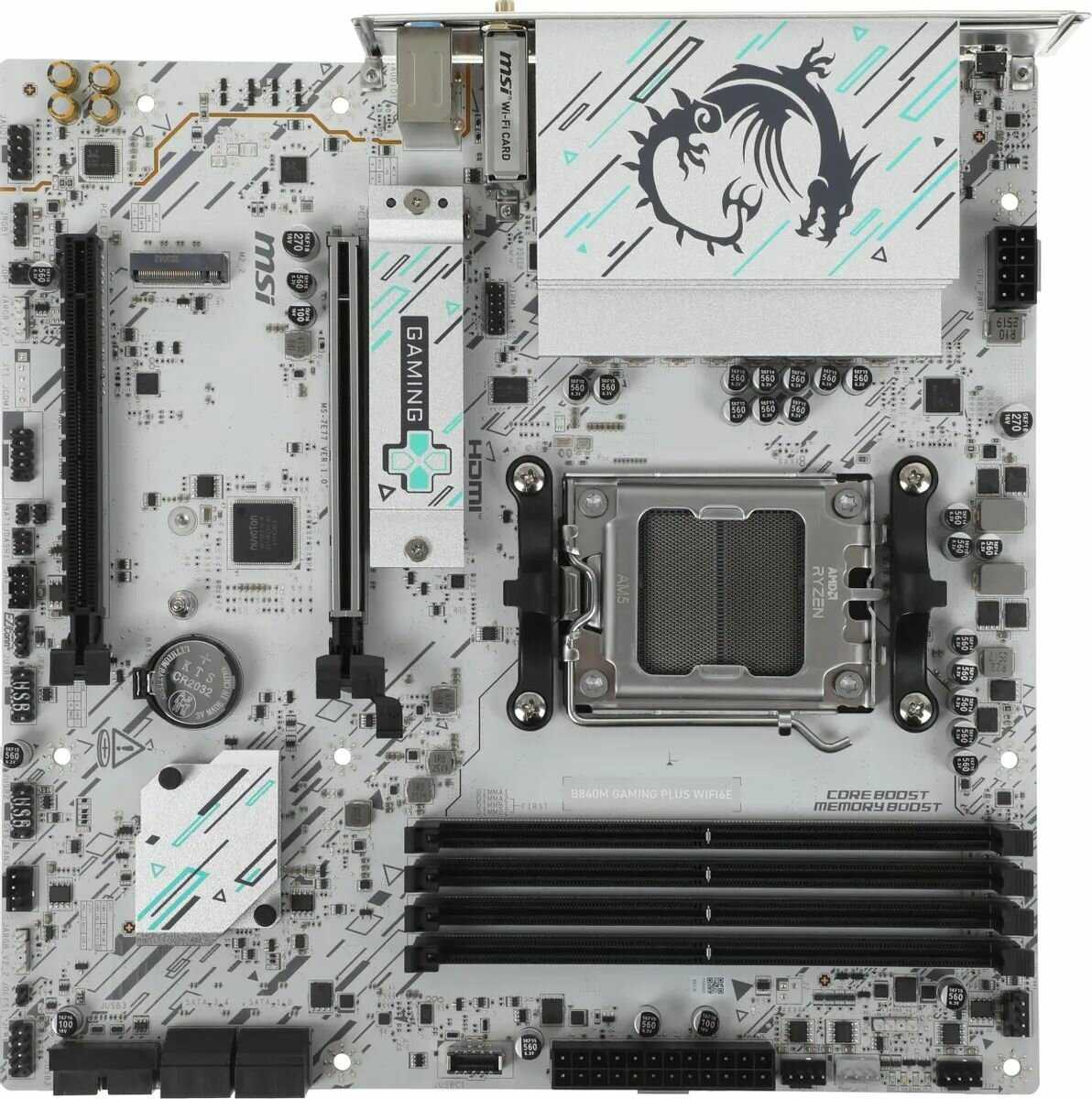 Материнская плата MSI B840M GAMING WIFI6E SocketAM5 [2xDDR5, mATX, 2.5G, HDMI+DP] фотография 5